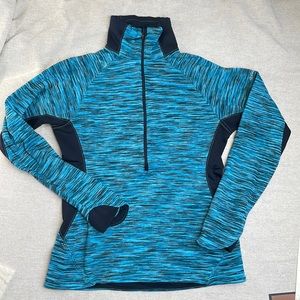 Columbia Sportswear Long Sleeve 1/2 Zip Blue/Black Pullover Jacket Women's Small